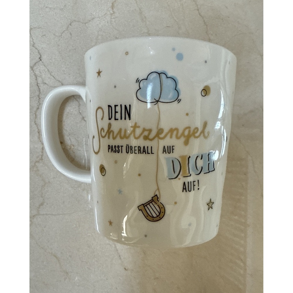 Sheepworld Mug in German - Your Guardian Angel Looks After You Everywhere NEW - Picture 2 of 4